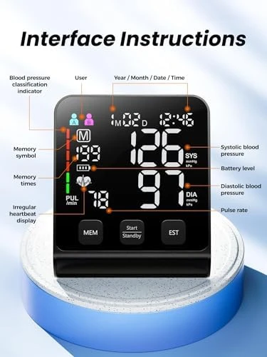 Upper Arm Electronic Blood Pressure Monitor — Blood Pressure Monitor, WAMELPRI