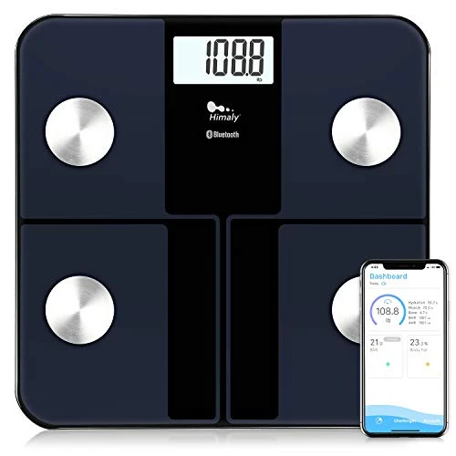 USB Rechargeable Bathroom Scale for Body Weight — Smart Scale, himaly