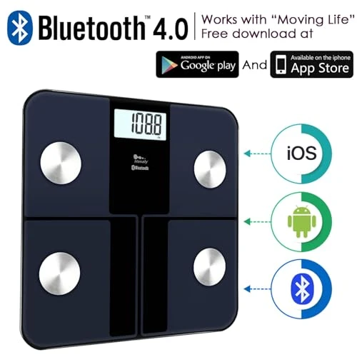 USB Rechargeable Bathroom Scale for Body Weight — Smart Scale, himaly