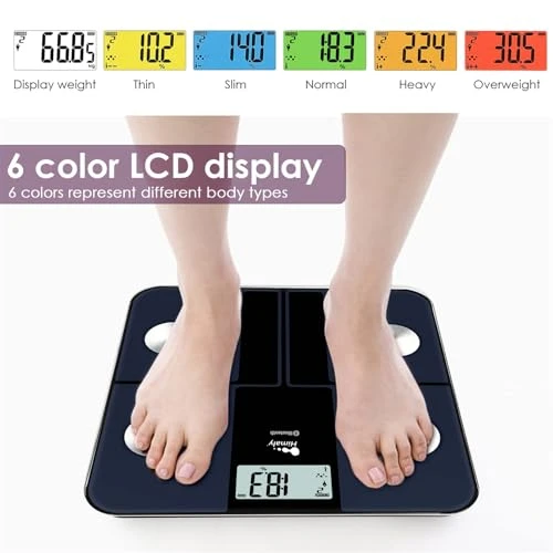 USB Rechargeable Bathroom Scale for Body Weight — Smart Scale, himaly