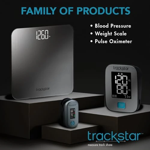 Wide-Platform Digital Weight Scale — Smart Scale, trackstar
