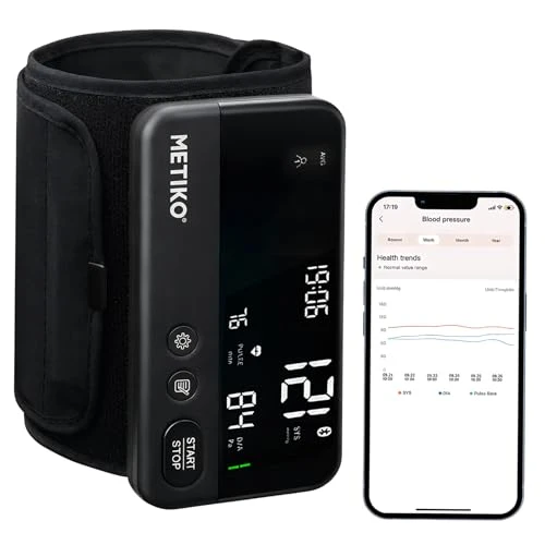 Wireless Blood Pressure Monitor Upper Arm Bluetooth — Blood Pressure Monitor, METIKO