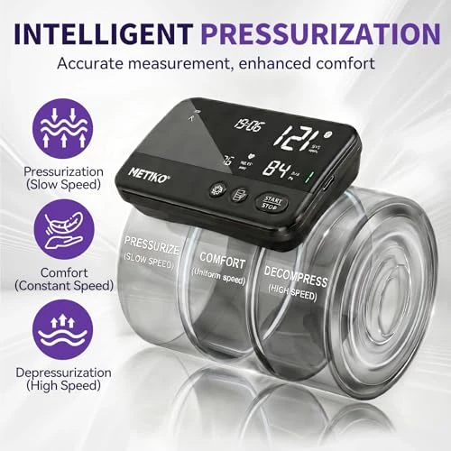 Wireless Blood Pressure Monitor Upper Arm Bluetooth — Blood Pressure Monitor, METIKO