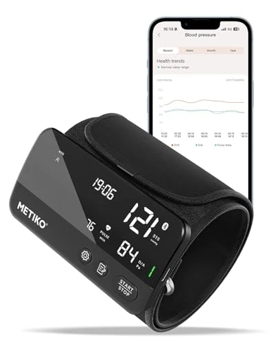 Wireless Blood Pressure Monitor Upper Arm Bluetooth — Blood Pressure Monitor, METIKO