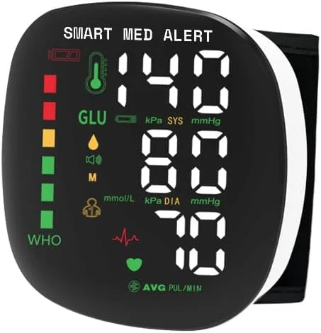 Wrist Blood Pressure Monitor — Blood Pressure Monitor, Smart Med Alert