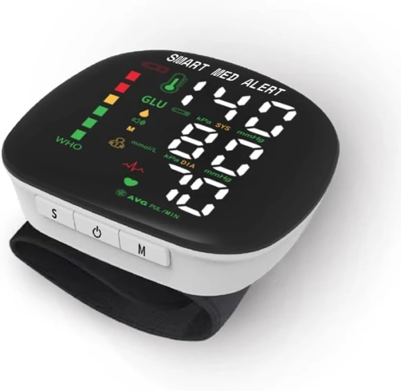 Wrist Blood Pressure Monitor — Blood Pressure Monitor, Smart Med Alert