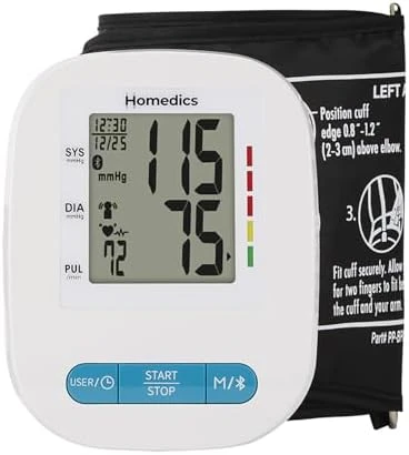 500 Series Bluetooth Upper Arm Blood Pressure Monitor — Blood Pressure Monitor, Homedics