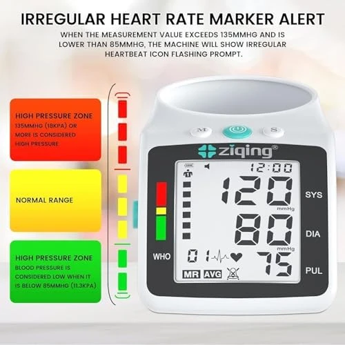 Adjustable Automatic Blood Pressure Cuff for Home Use — Blood Pressure Monitor, Double love