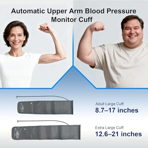 Automatic Upper Arm Blood Pressure Monitor with Dual-Size Cuffs — Blood Pressure Monitor, SDUNW