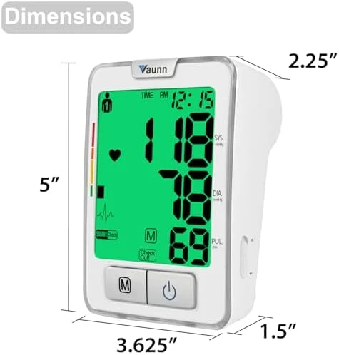 Automatic Upper Arm Blood Pressure Monitor — Blood Pressure Monitor, Vaunn