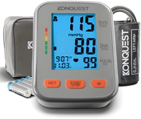 Automatic Upper Arm Digital Blood Pressure Monitor with Large Cuff — Blood Pressure Monitor, Konquest