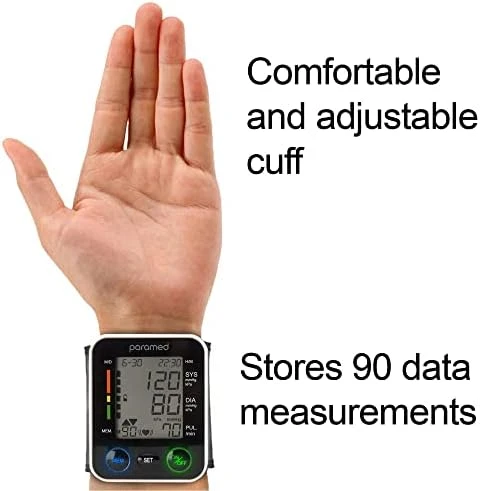 Automatic Wrist Blood Pressure Monitor — Blood Pressure Monitor, Paramed