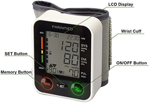 Automatic Wrist Blood Pressure Monitor — Blood Pressure Monitor, Paramed