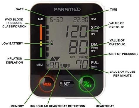 Automatic Wrist Blood Pressure Monitor — Blood Pressure Monitor, Paramed