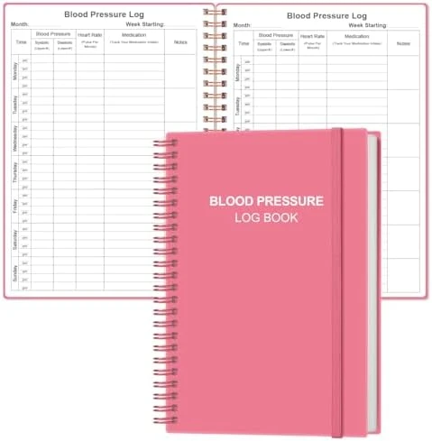 Blood Pressure Log Book with Heart Rate Reading — Blood Pressure Monitor, Visit the Heveboik Store