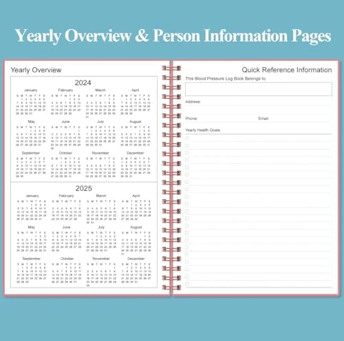 Blood Pressure Log Book with Heart Rate Reading — Blood Pressure Monitor, Visit the Heveboik Store