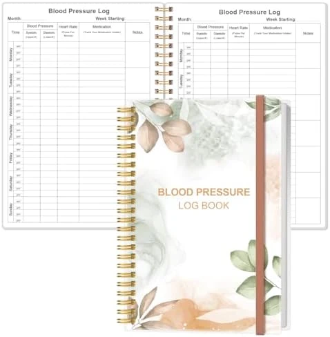 Blood Pressure Log Book with Heart Rate Reading — Blood Pressure Monitor, Visit the Heveboik Store