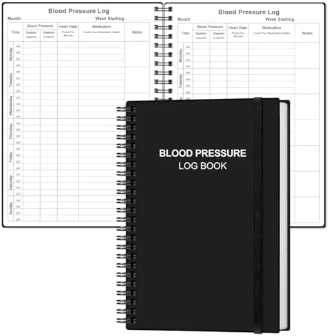Blood Pressure Log Book with Heart Rate Reading — Blood Pressure Monitor, Visit the Heveboik Store