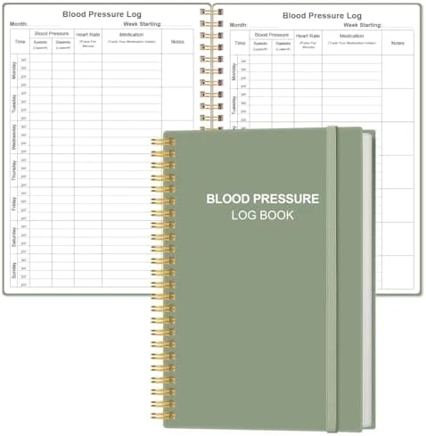 Blood Pressure Log Book with Heart Rate Reading — Blood Pressure Monitor, Visit the Heveboik Store