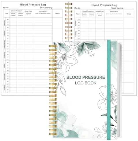 Blood Pressure Log Book with Heart Rate Reading — Blood Pressure Monitor, Visit the Heveboik Store