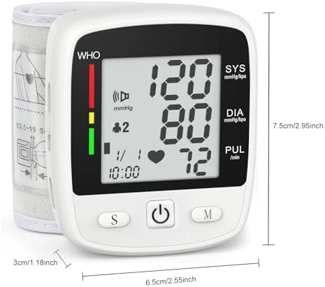 Blood Pressure Monitor Digital Wrist BP Machine — Blood Pressure Monitor, MBUPAI