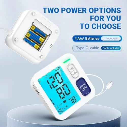 Blood Pressure Monitor for Home Use with Extra Large Cuffs — Blood Pressure Monitor, ALPHAGOMED
