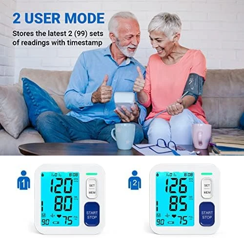 Blood Pressure Monitor for Home Use with Extra Large Cuffs — Blood Pressure Monitor, ALPHAGOMED