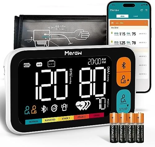 Blood Pressure Monitor Home Use, Blood Pressure Cuff Digital Arm — Blood Pressure Monitor, Meraw