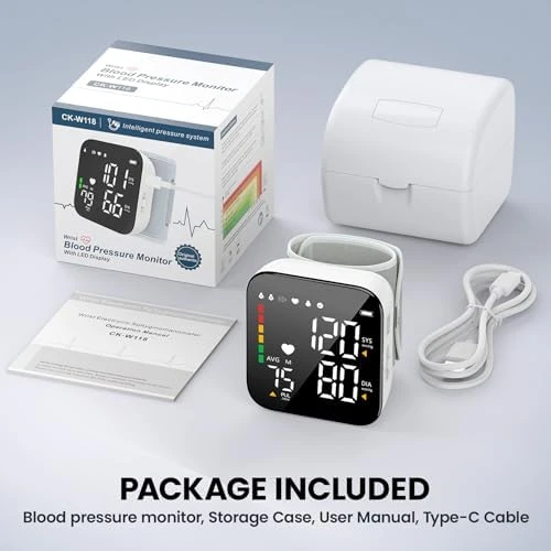 Blood Pressure Monitor Rechargeable Wrist Cuff — Blood Pressure Monitor, Coverich