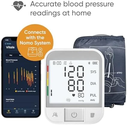 Blood Pressure Monitor – Upper Arm Cuff with Bluetooth App Sync — Blood Pressure Monitor, Nomo Smart Care