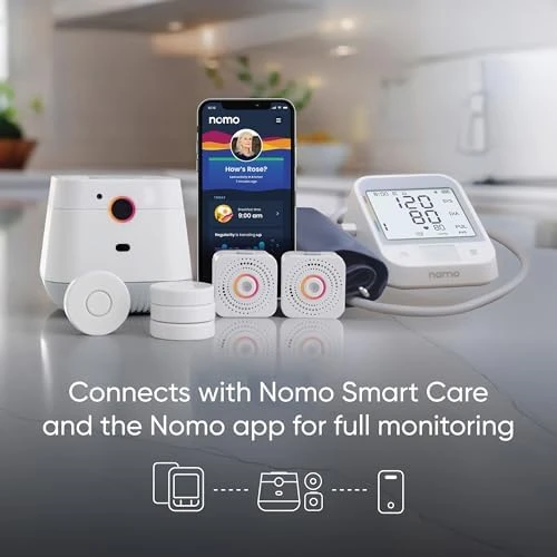 Blood Pressure Monitor – Upper Arm Cuff with Bluetooth App Sync — Blood Pressure Monitor, Nomo Smart Care