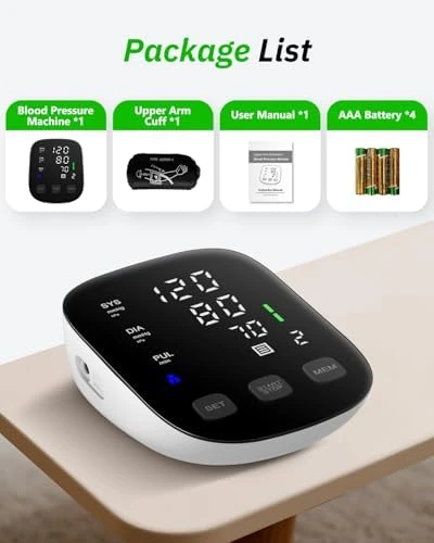 Blood Pressure Monitor Upper Arm - Large Cuff — Blood Pressure Monitor, HealthTree