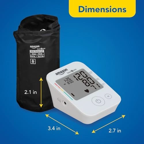 Blood Pressure Monitor, Wide Range Arm Cuff — Blood Pressure Monitor, Amazon Basic Care