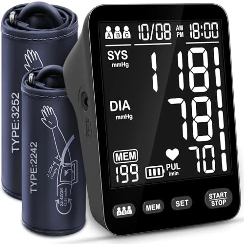 Blood Pressure Monitor with Dual Cuffs — Blood Pressure Monitor, Visit the YONLO Store