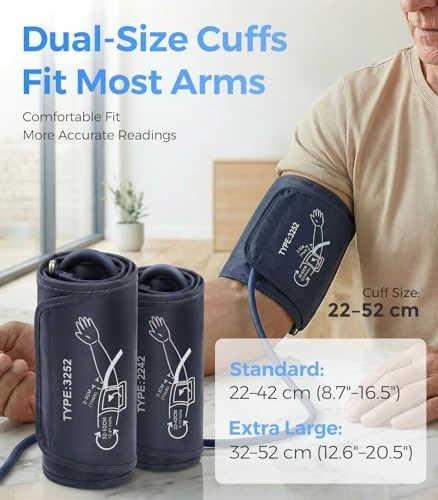 Blood Pressure Monitor with Dual Cuffs — Blood Pressure Monitor, Visit the YONLO Store