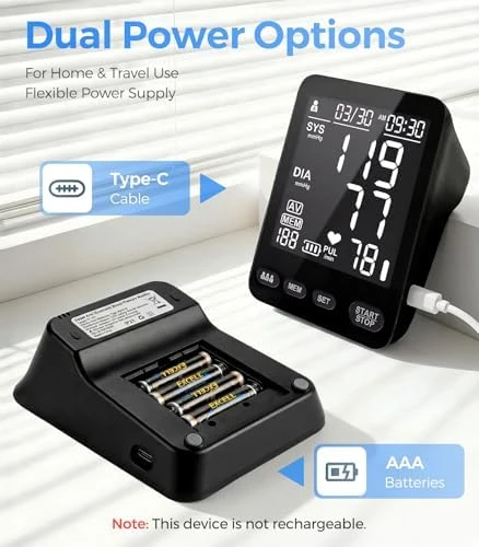 Blood Pressure Monitor with Dual Cuffs — Blood Pressure Monitor, Visit the YONLO Store