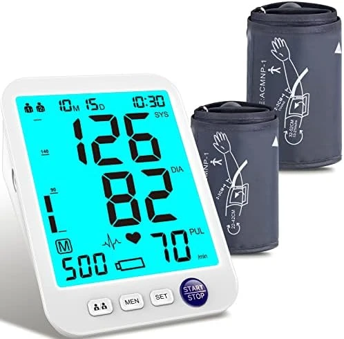 Blood Pressure Monitor XL Cuff Backlit LCD — Blood Pressure Monitor, Urion