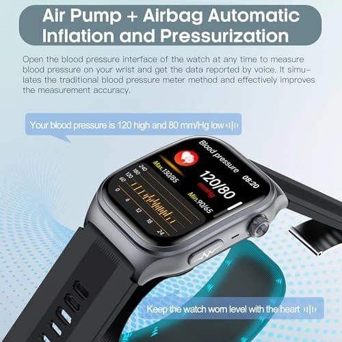 Blood Pressure Smart Watch with Air Pump Air Bag — Blood Pressure Monitor, Yowow