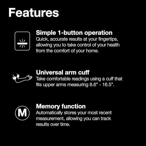 ExactFit 1 Upper Arm Digital Blood Pressure Monitor with Adjustable BP Cuff — Blood Pressure Monitor, Braun