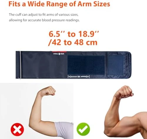 Extra Large Adult Replacement Blood Pressure Cuff for Big Arms — Blood Pressure Monitor, iHealth