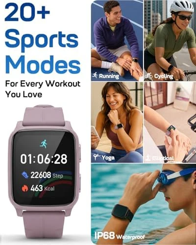 Fitness Tracker with 24/7 Heart Rate & Blood Pressure Monitor, Blood Oxygen & Sleep Tracker — Fitness Tracker, MorePro
