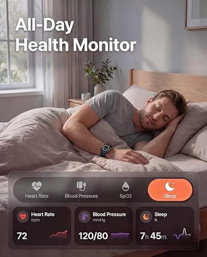 Fitness Watch with Heart Rate & Sleep Tracking — Smart Watch, RLQA