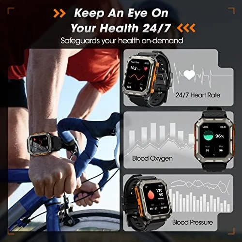 Military Smart Watch (Answer/Make Call) — Smart Watch, DEKELIFE