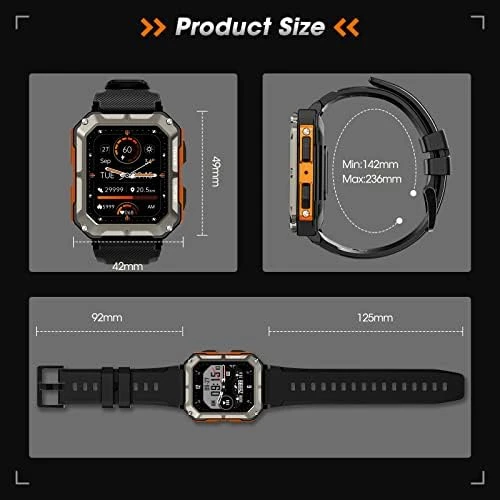 Military Smart Watch (Answer/Make Call) — Smart Watch, DEKELIFE