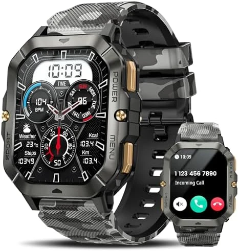Military Smart Watch (Answer/Make Call) — Smart Watch, DEKELIFE
