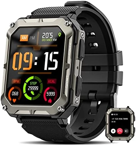 Military Smart Watch (Answer/Make Call) — Smart Watch, DEKELIFE