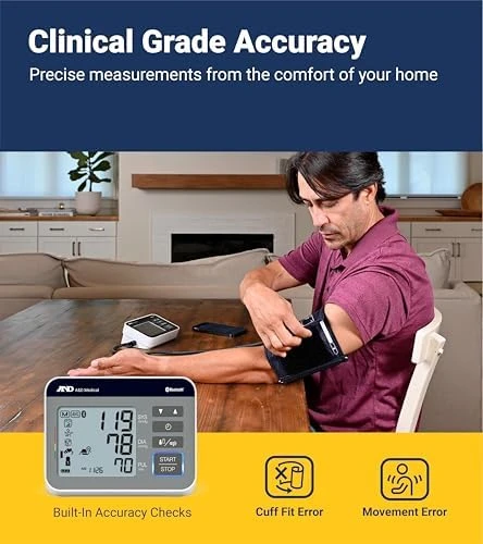 Precision Check BP Monitor with Bluetooth — Blood Pressure Monitor, A&D Medical