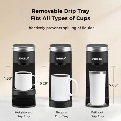 Slim Single Serve Coffee Maker for K Cup Pod — Coffee Maker, CHULUX