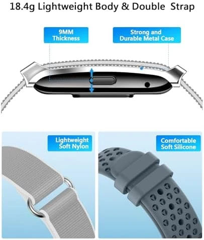 Smart Bracelet with Health Tracking and Dual Bands — Fitness Tracker, SOUYIE
