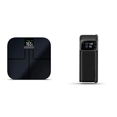 Smart Scale and Blood Pressure Monitor Bundle — Blood Pressure Monitor, Garmin